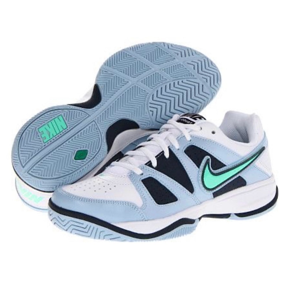 Nike City Court VII White/Blue Women's Tennis Shoes 9